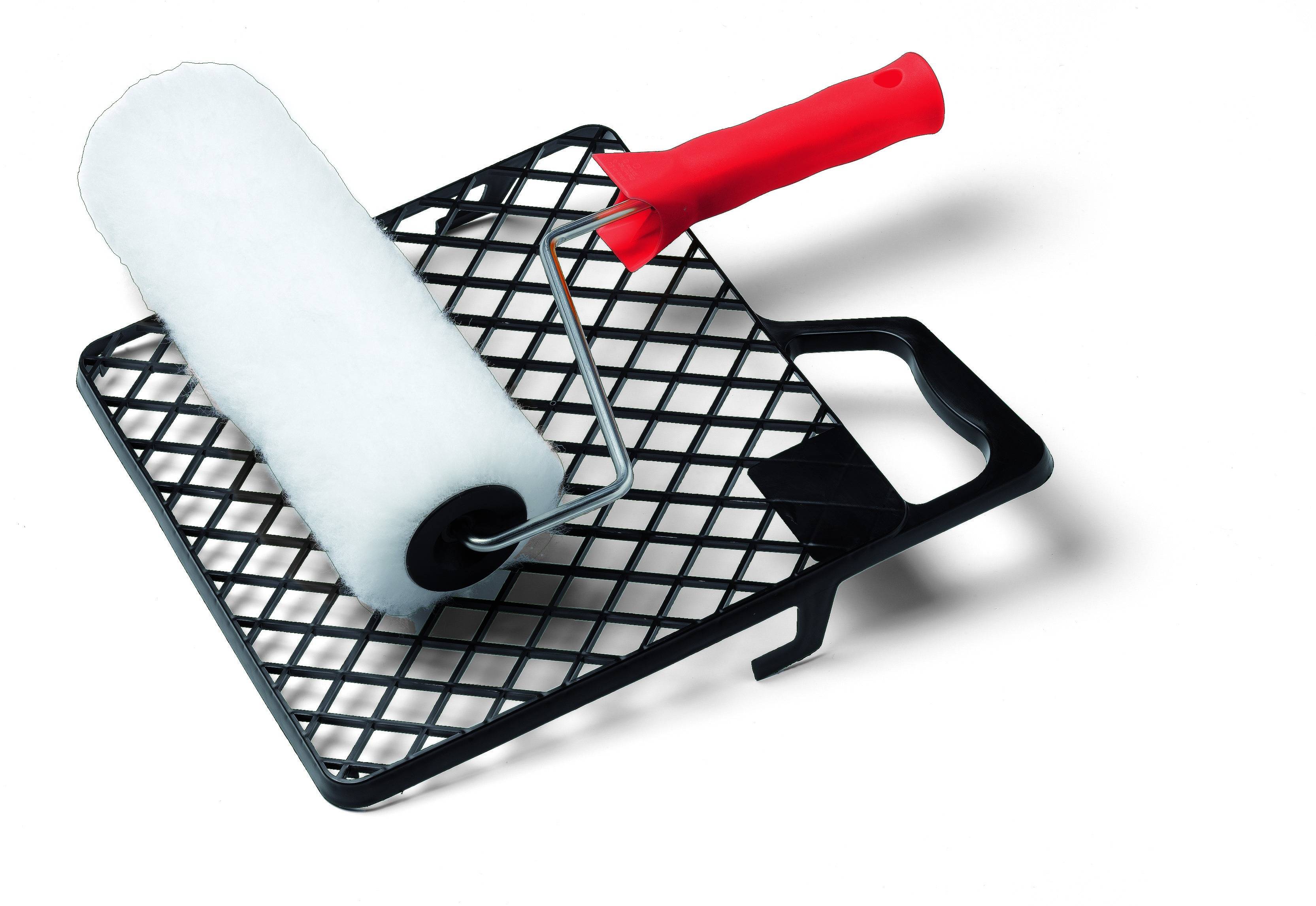 Schuller BASELINE-R,Farbwalze, 24cm mit 6 mm bügel und Abstreifgitter Set