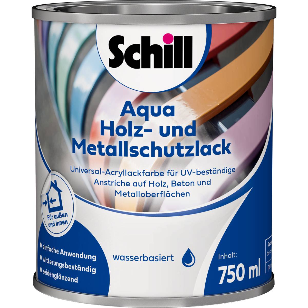 Schill Aqua Holz- und Metallschutzlack 0,75 Liter