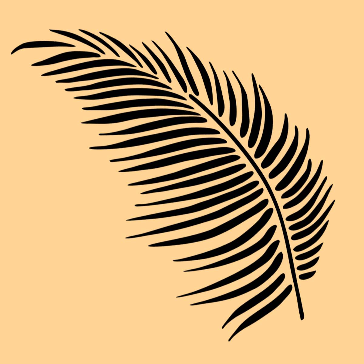 Schablone Pflanzen Muster