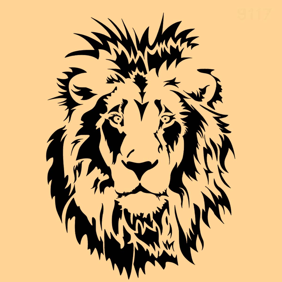 Schablone Tier Muster