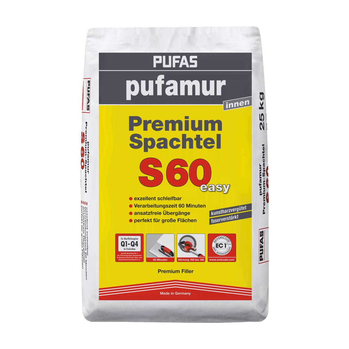 PUFAS pufamur Premium Spachtel S60 easy 25 kg