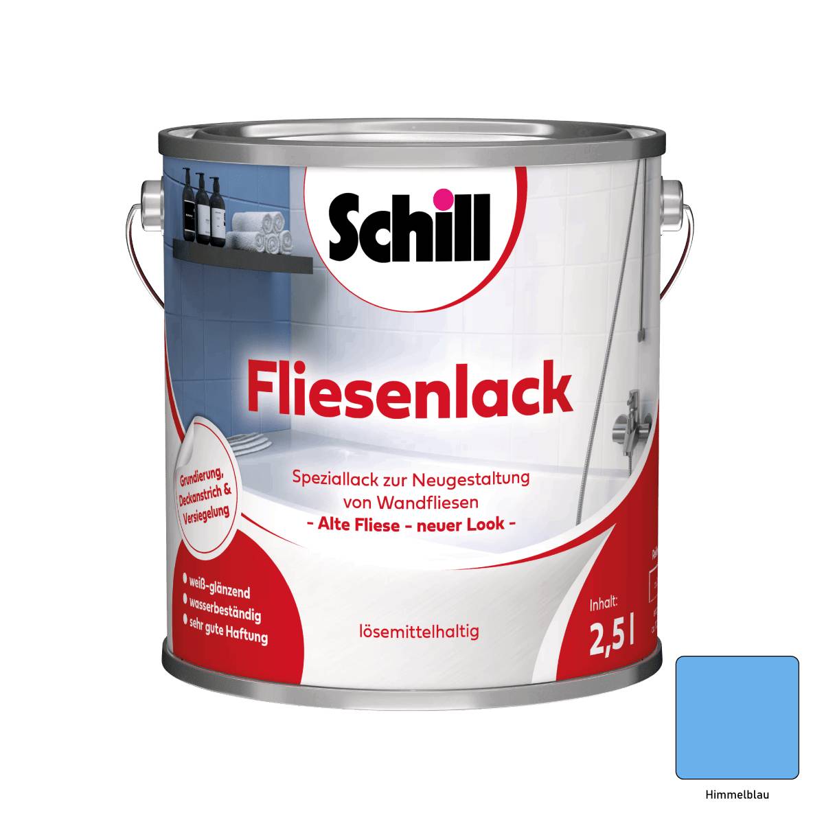Schill Fliesenlack 2,5 Liter Himmelblau