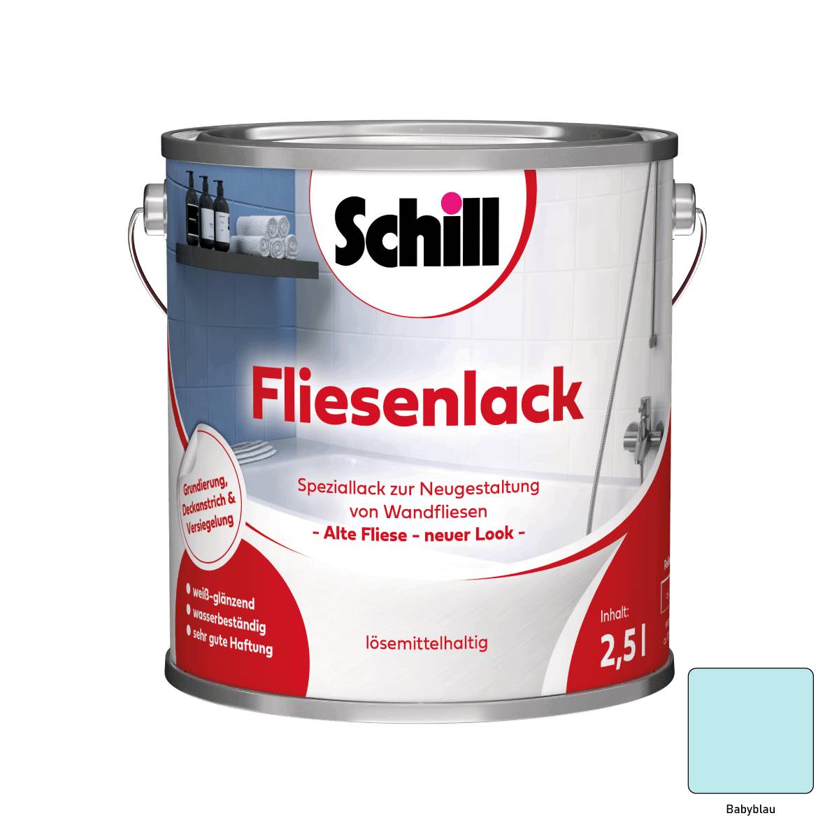 Schill Fliesenlack 2,5 Liter Babyblau