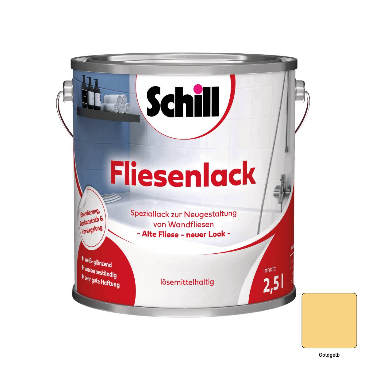 Schill Fliesenlack 2,5 Liter Goldgelb