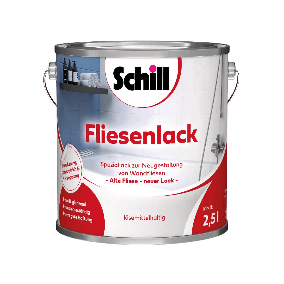 Schill Fliesenlack 2,5 Liter Weiß