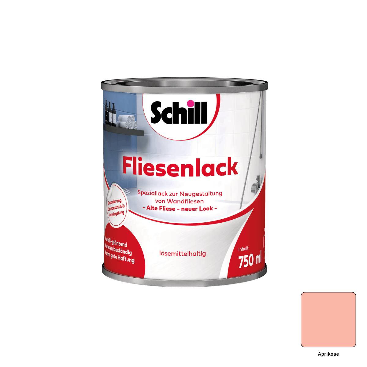 Schill Fliesenlack 0,75 Liter Aprikose