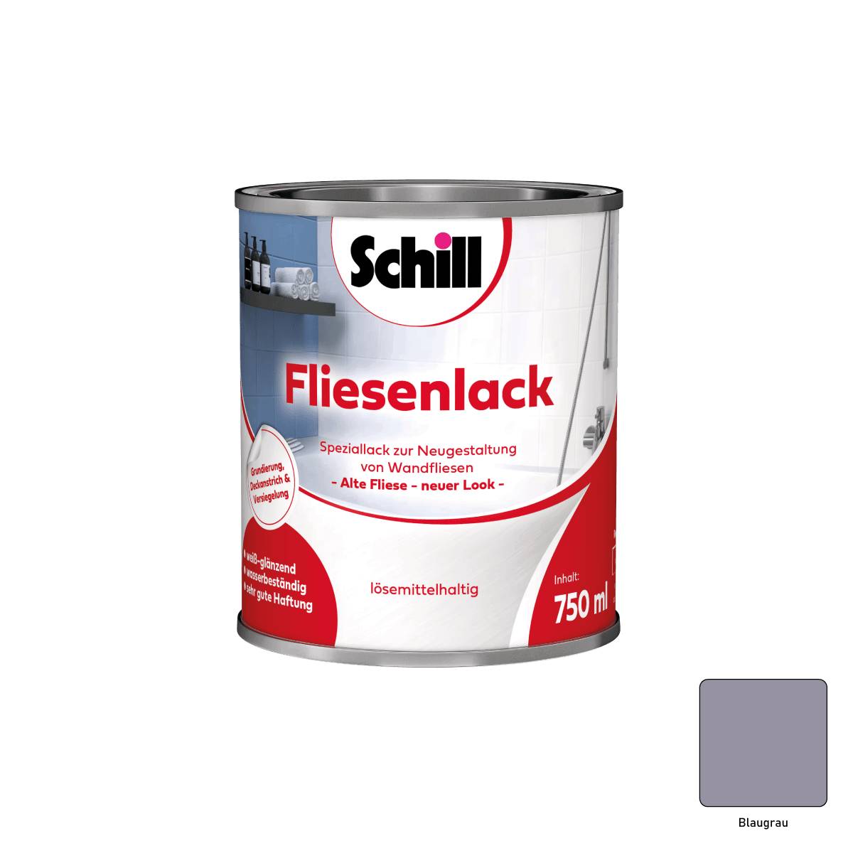 Schill Fliesenlack 0,75 Liter Blaugrau