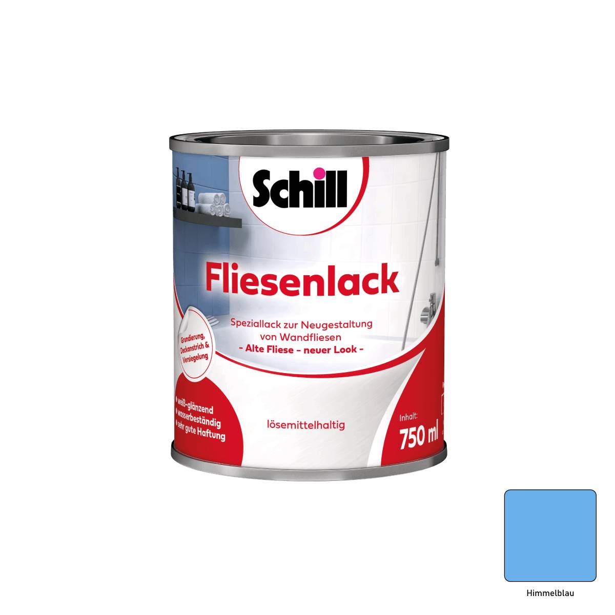 Schill Fliesenlack 0,75 Liter Himmelblau