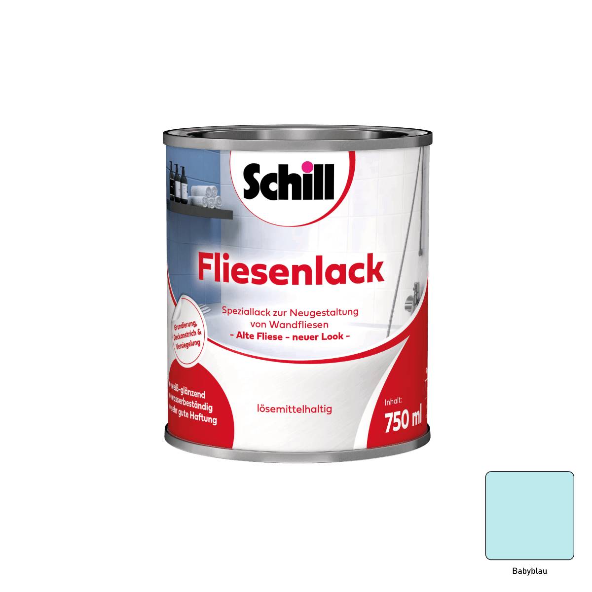 Schill Fliesenlack 0,75 Liter Babyblau