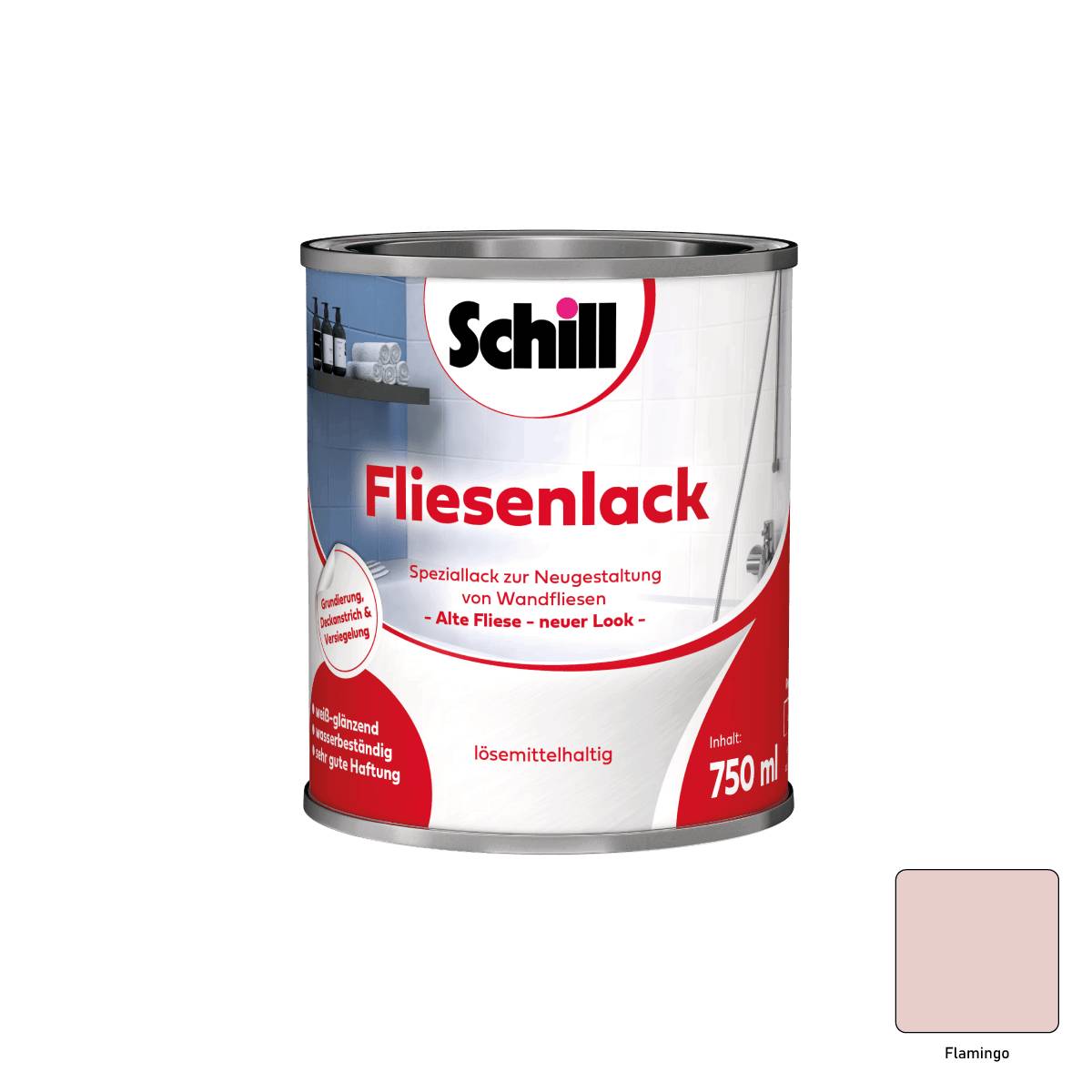 Schill Fliesenlack 0,75 Liter Flamingo