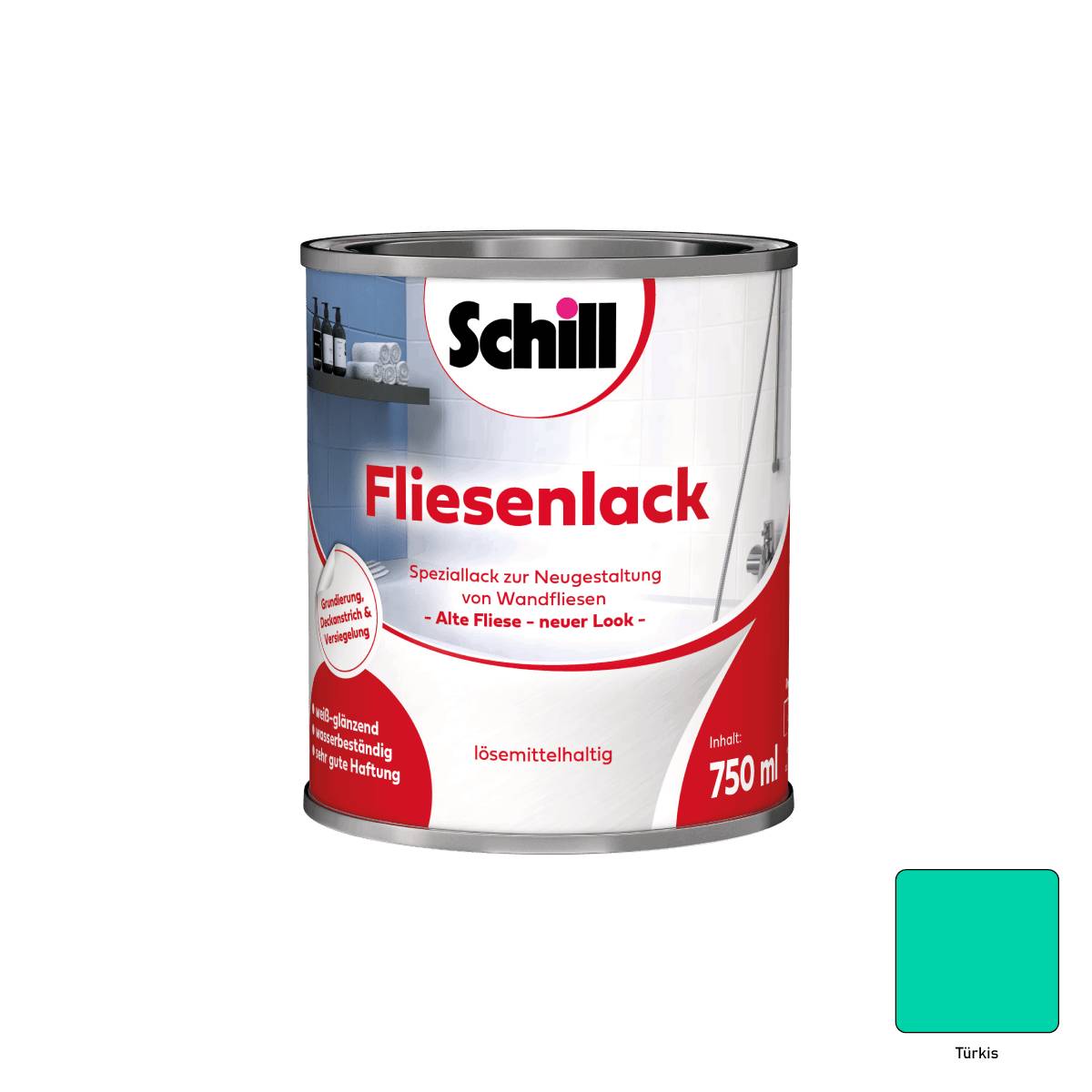 Schill Fliesenlack 0,75 Liter türkis
