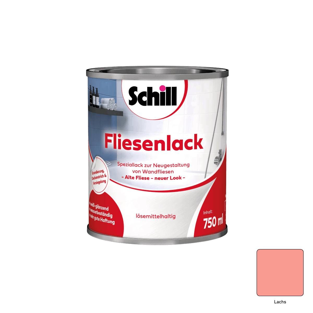 Schill Fliesenlack 0,75 Liter Lachs