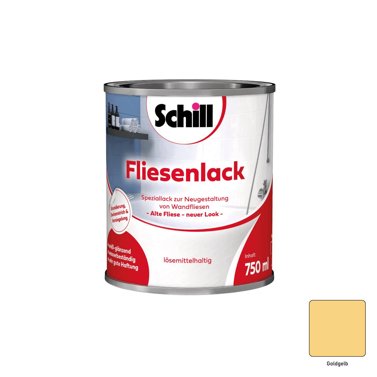 Schill Fliesenlack 0,75 Liter Goldgelb