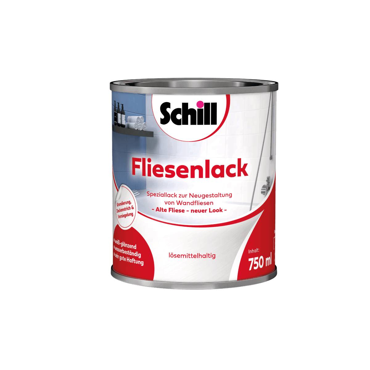 Schill Fliesenlack 0,75 Liter Weiß
