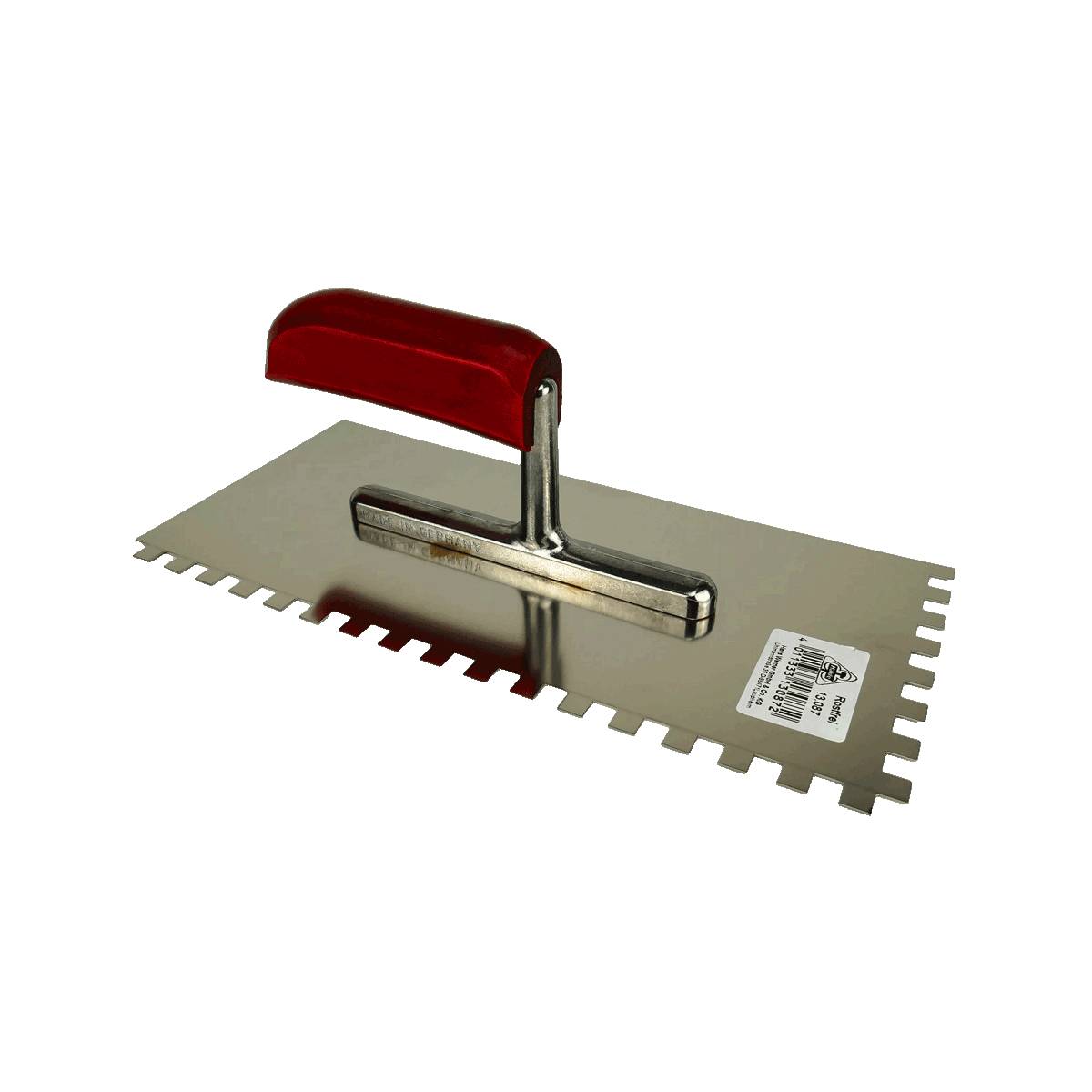 HaWe Glßttekelle mit Zahnung - Zahntraufel 8 x 8 mm