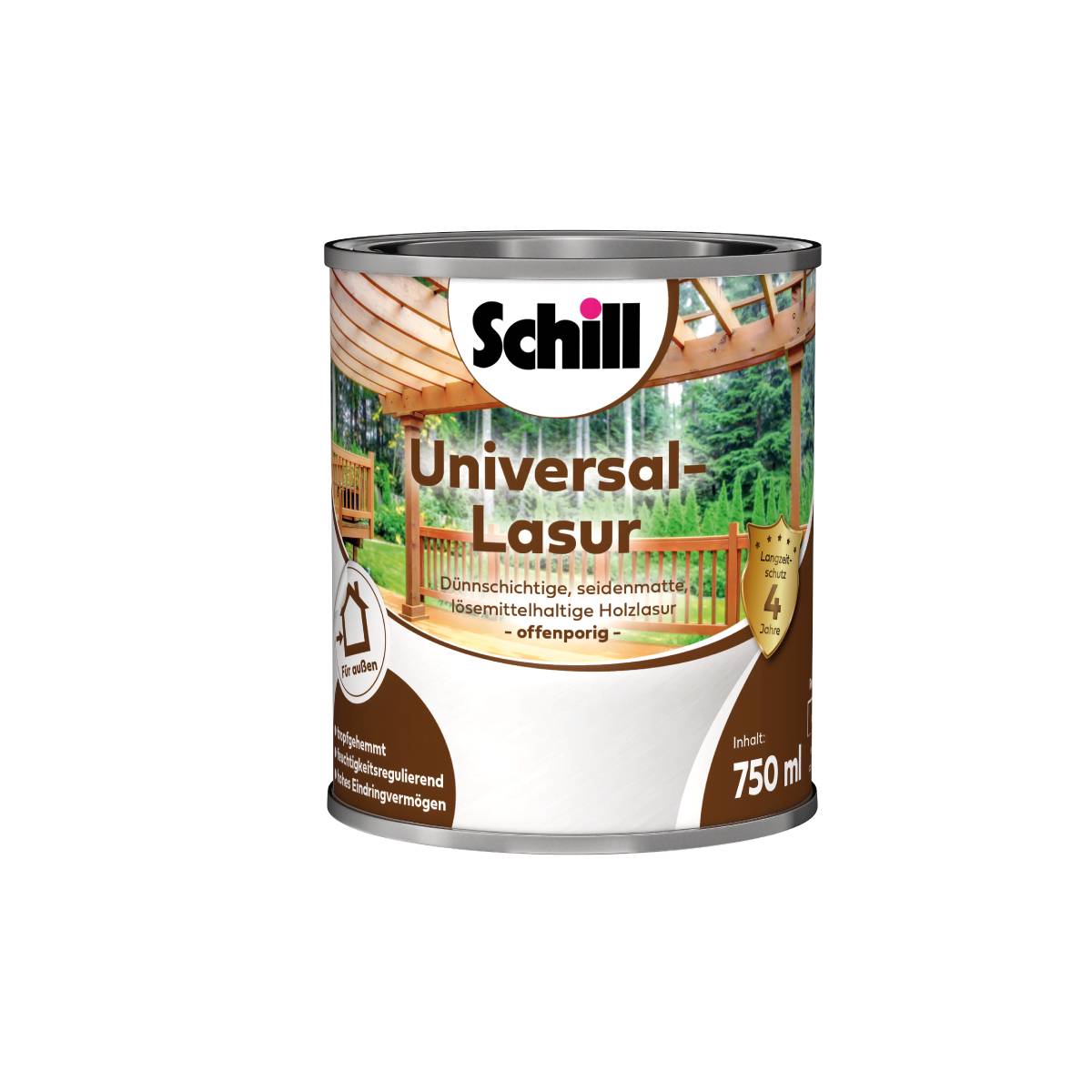 Schill Universal-Lasur 0,75 Liter Ebenholz