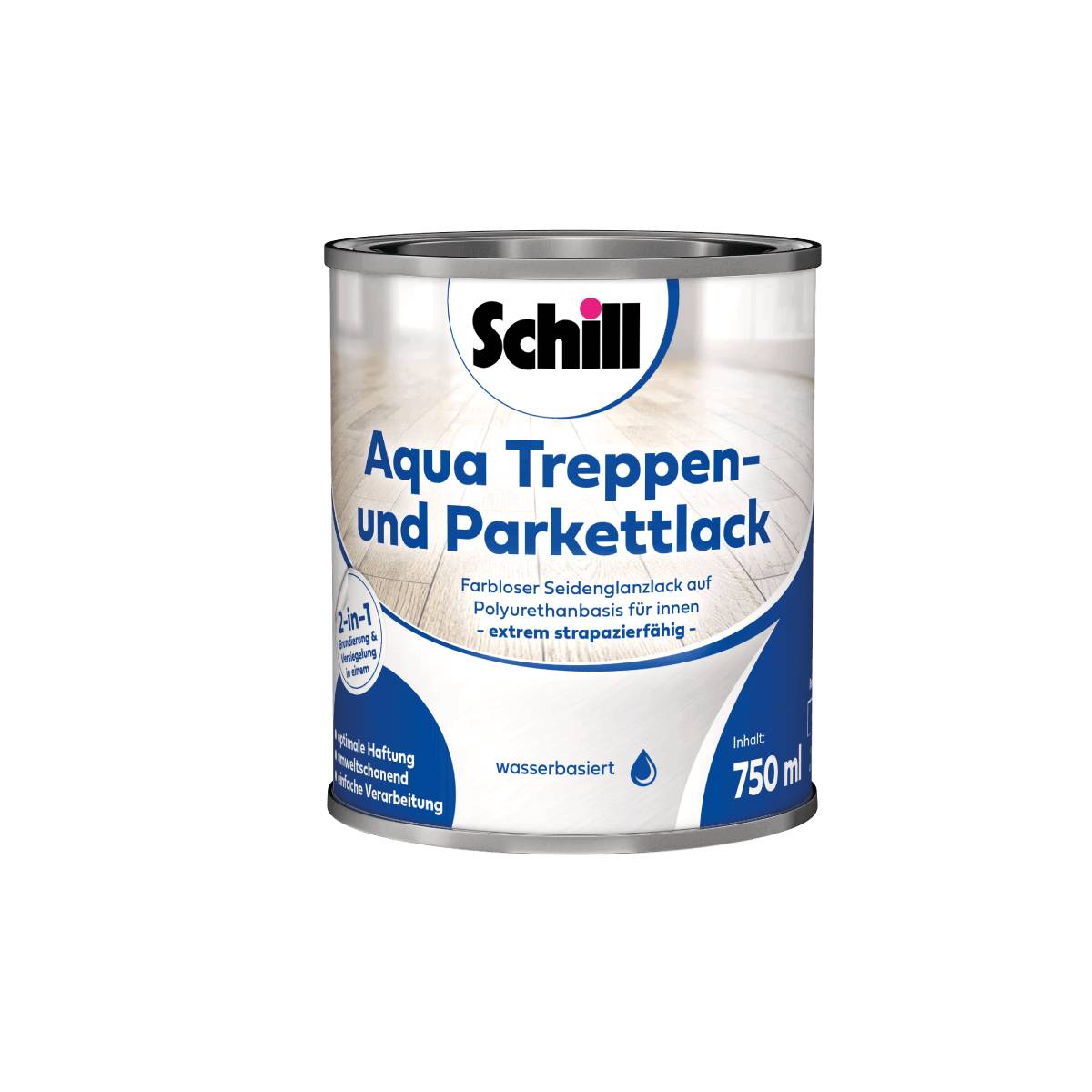 Schill Aqua Treppen- und Parkettlack 0,75 Liter