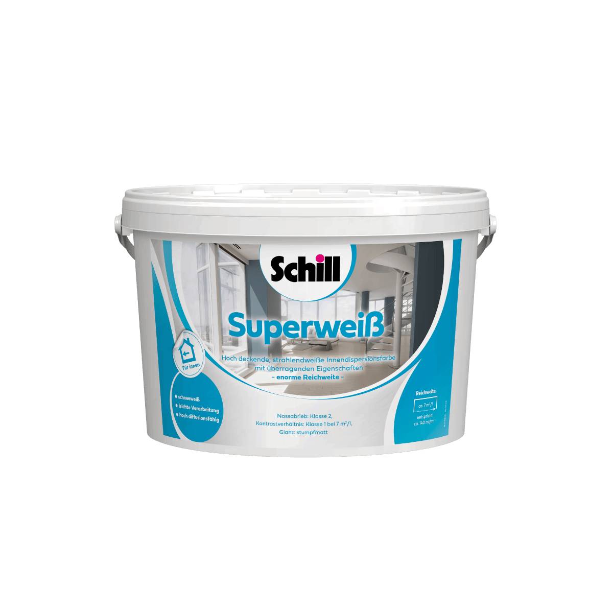 Schill Superweiß Wandfarbe 5 Liter