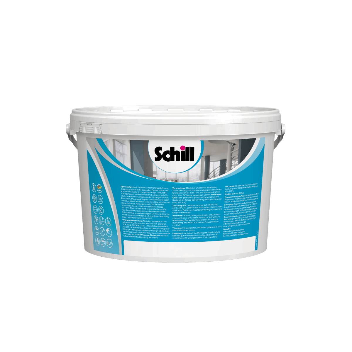Schill Superweiß Wandfarbe 5 Liter