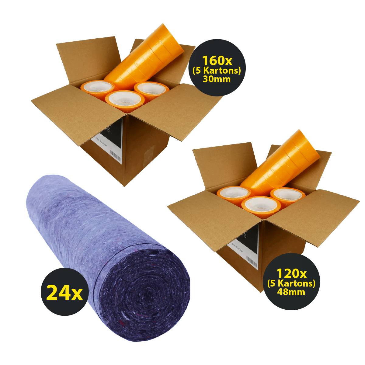 Großabnahme-Set: Abdecken & Abkleben