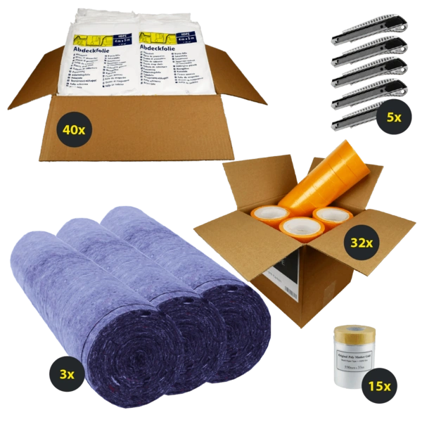 Haus-Set: Abdecken & Abkleben Haus-Set: Abdecken & Abkleben
