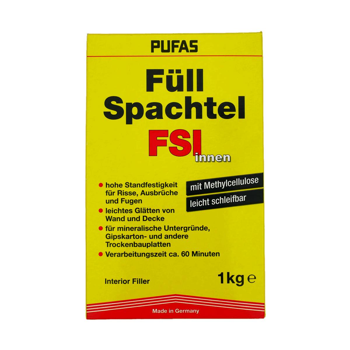 PUFAS Fßllspachtel innen Gipsspachtelmasse 1 kg