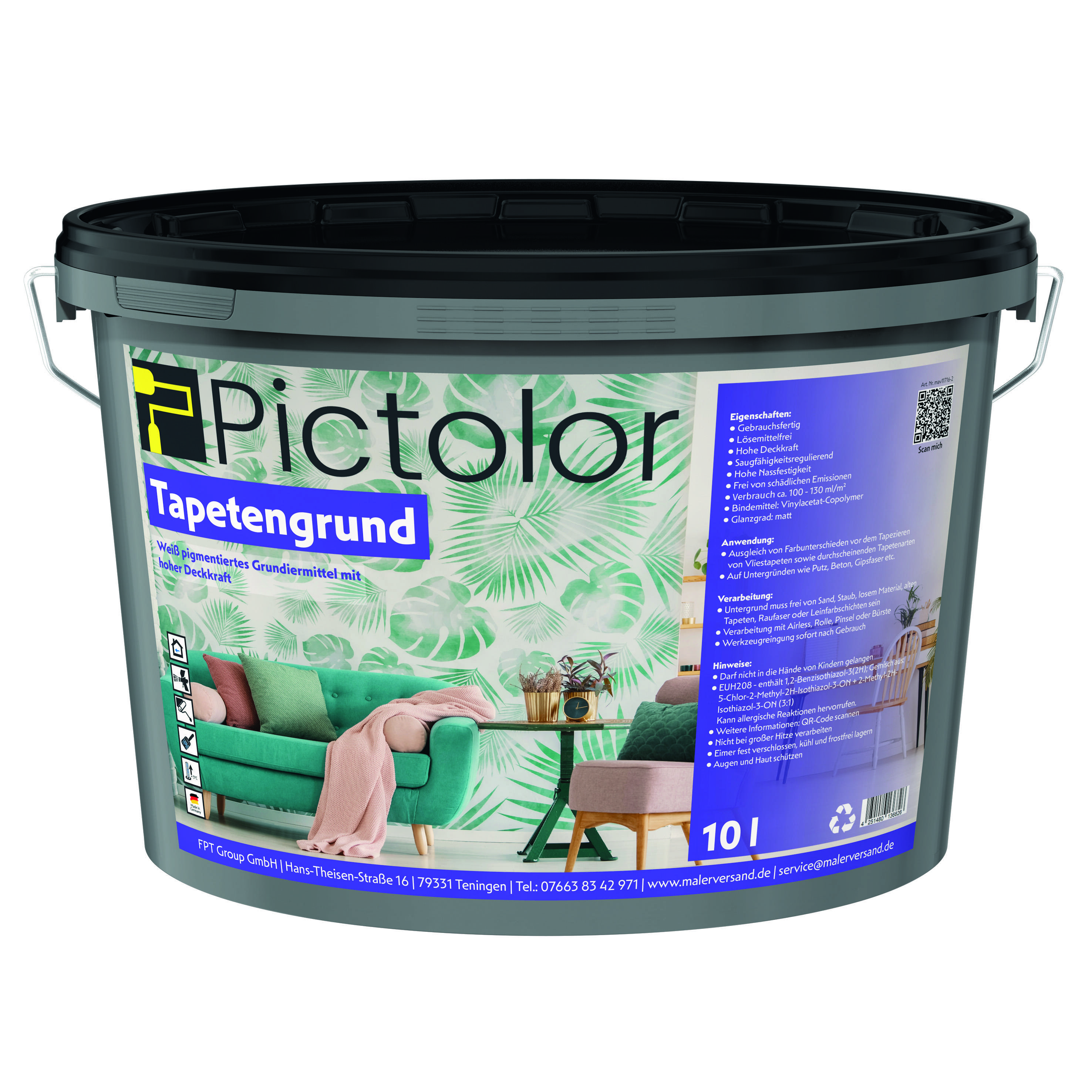 Pictolor@ Tapetengrund 10 Liter