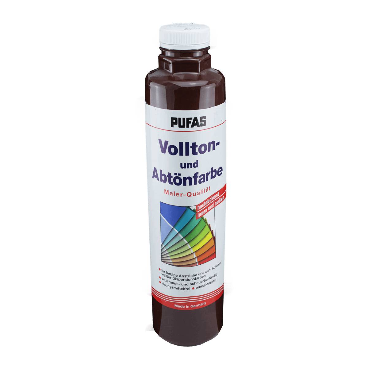 PUFAS Vollton- und Abtönfarbe 750 ml 513 dunkelbraun
