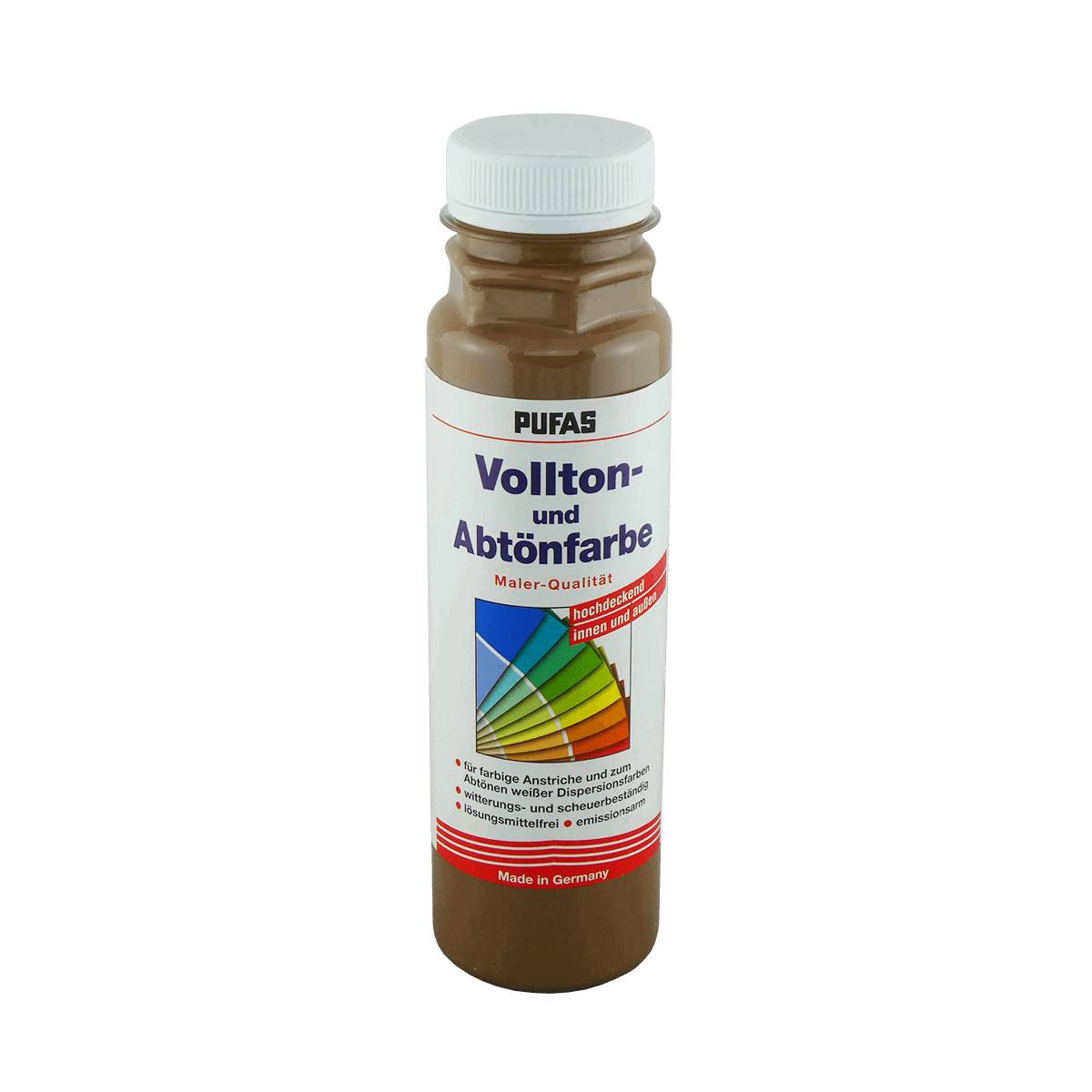 PUFAS Vollton- und Abtönfarbe 250 ml 554 erdbraun