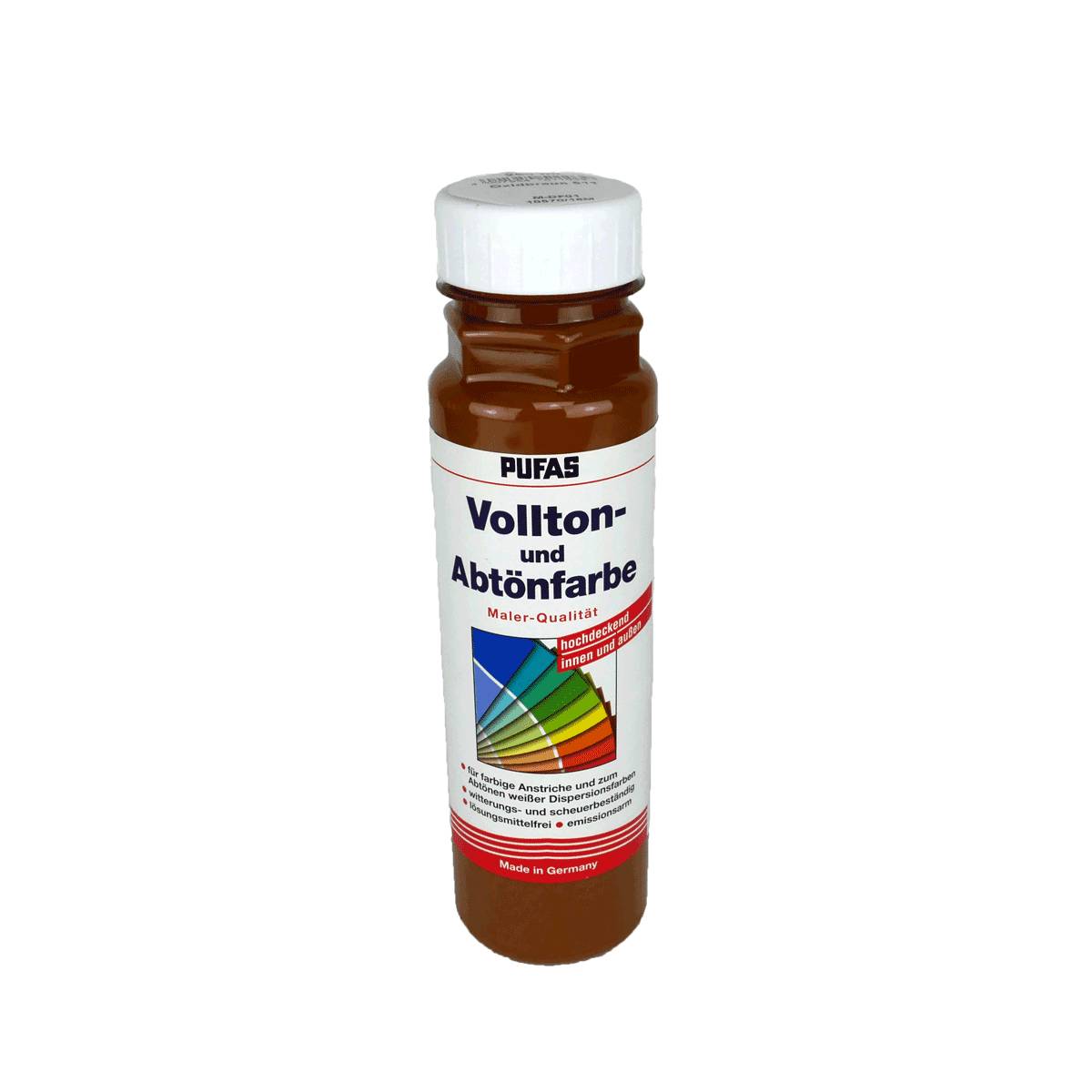 PUFAS Vollton- und Abtönfarbe 250 ml 511 oxidbraun