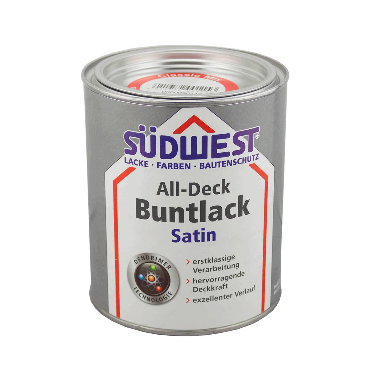 SÜDWEST All-Deck Buntlack Satin 0,75 Liter RAL 1004 - Goldgelb