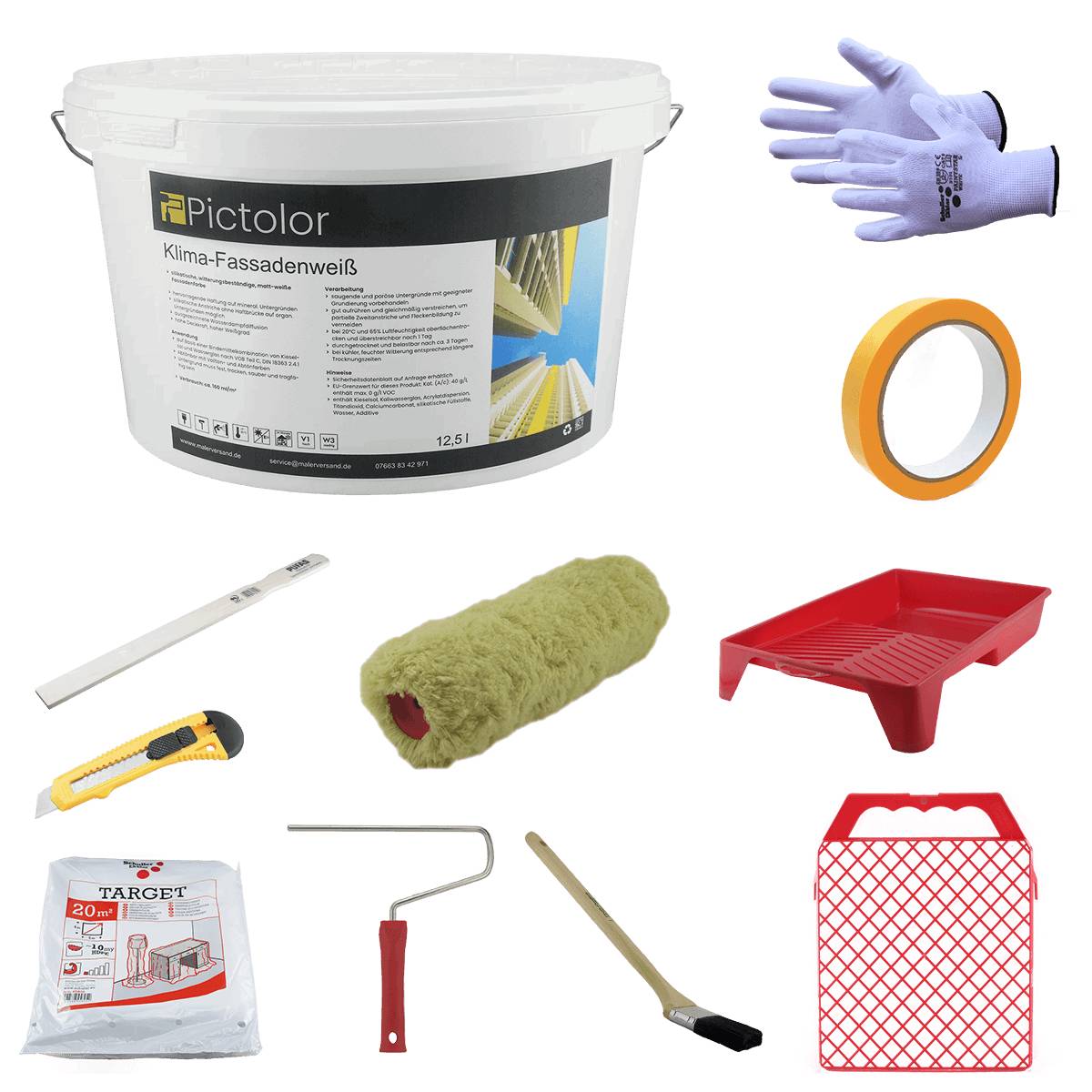 Malerversand Fassadenanstrich-Starter-Set