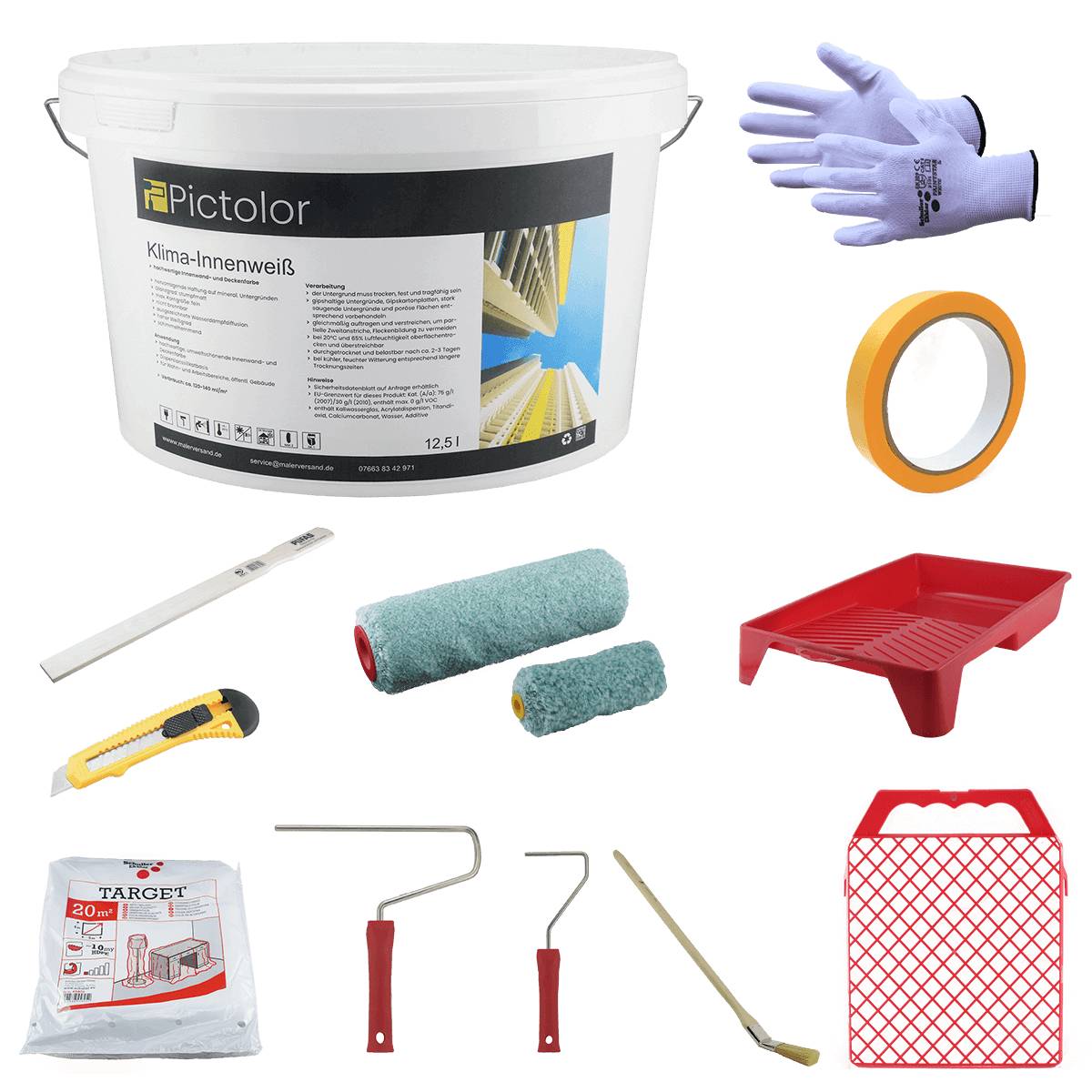 Malerversand Wohnraumanstrich-Starter-Set