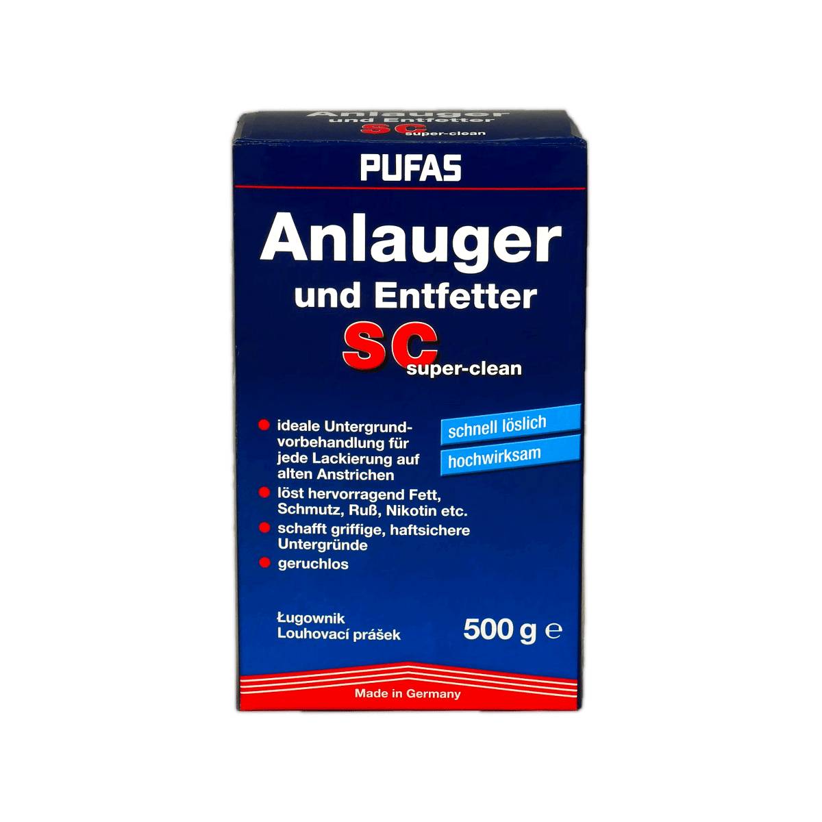 PUFAS Spezialreinigungsmittel Anlauger und Entfetter Pulver 500 g