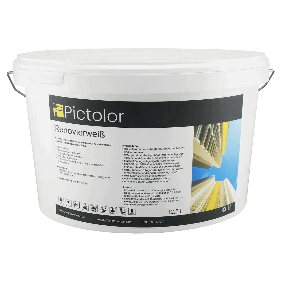 Pictolor Wohnraumfarbe Renovierweiß