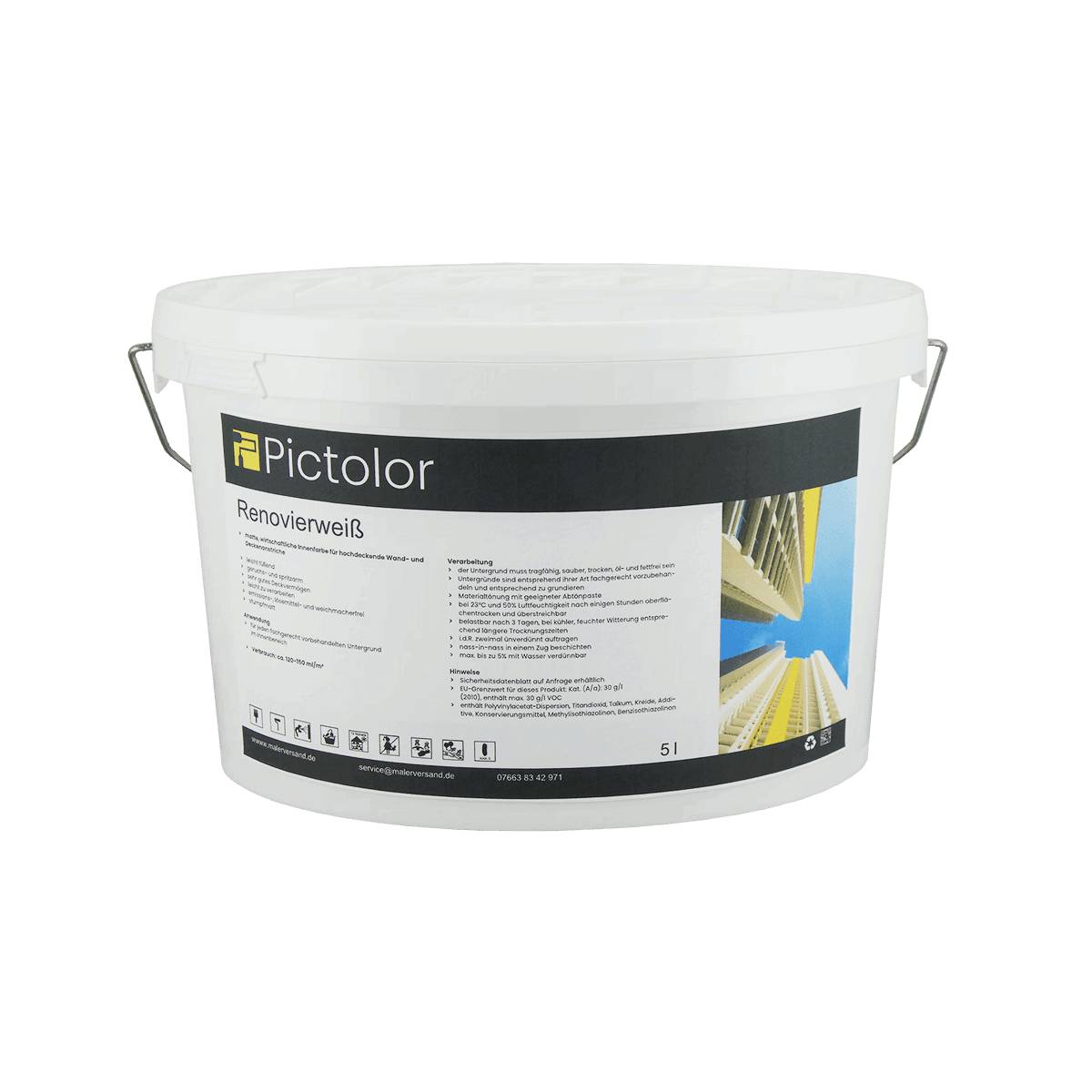 Pictolor Wohnraumfarbe Renovierweiß