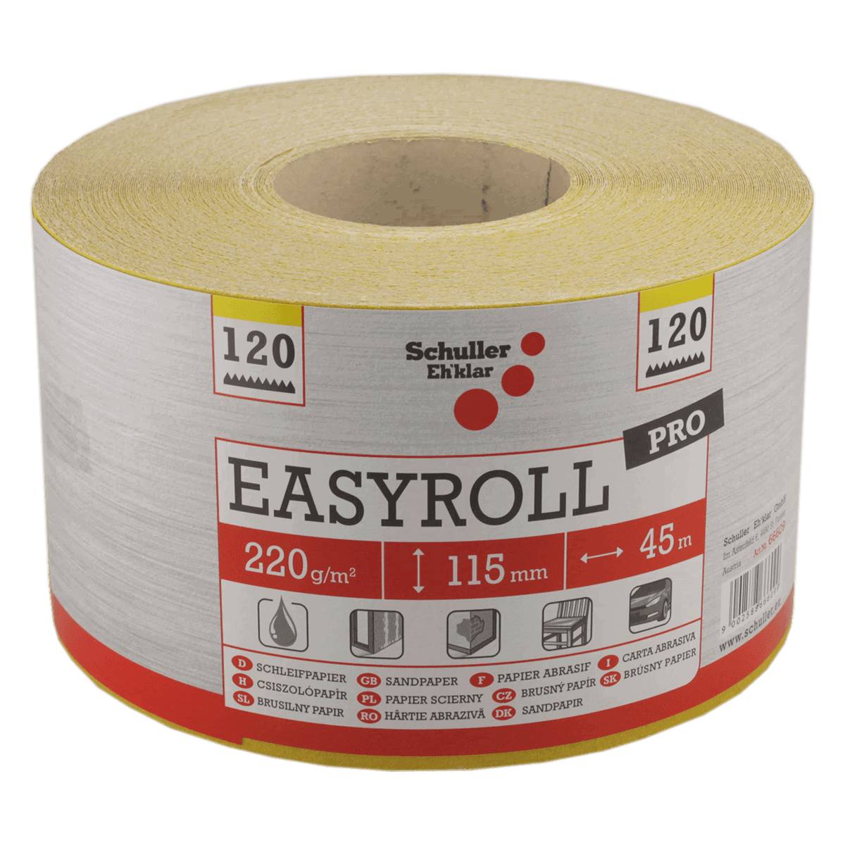 Schuller EASYROLL PRO XL Bandschleifpapier 120