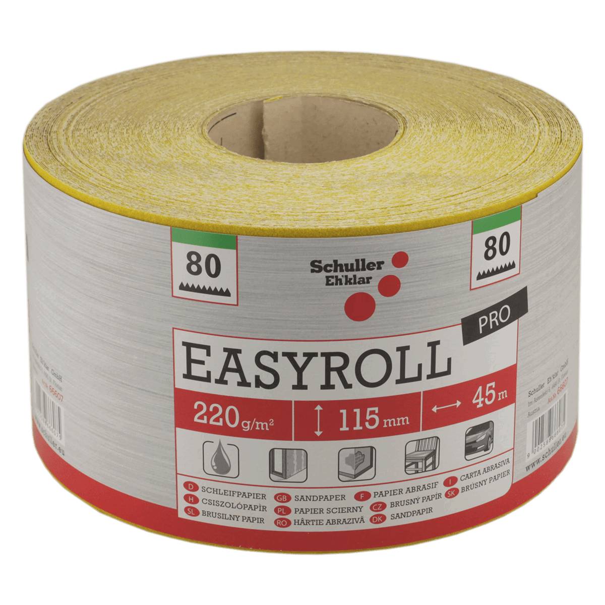 Schuller EASYROLL PRO XL Bandschleifpapier 80