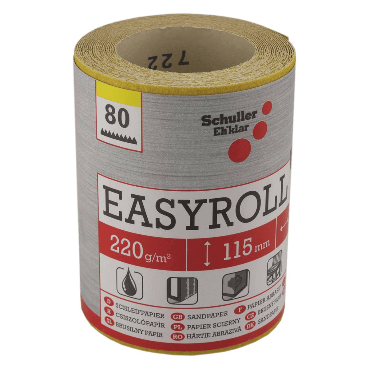 Schuller EASYROLL PRO Bandschleifpapier 80