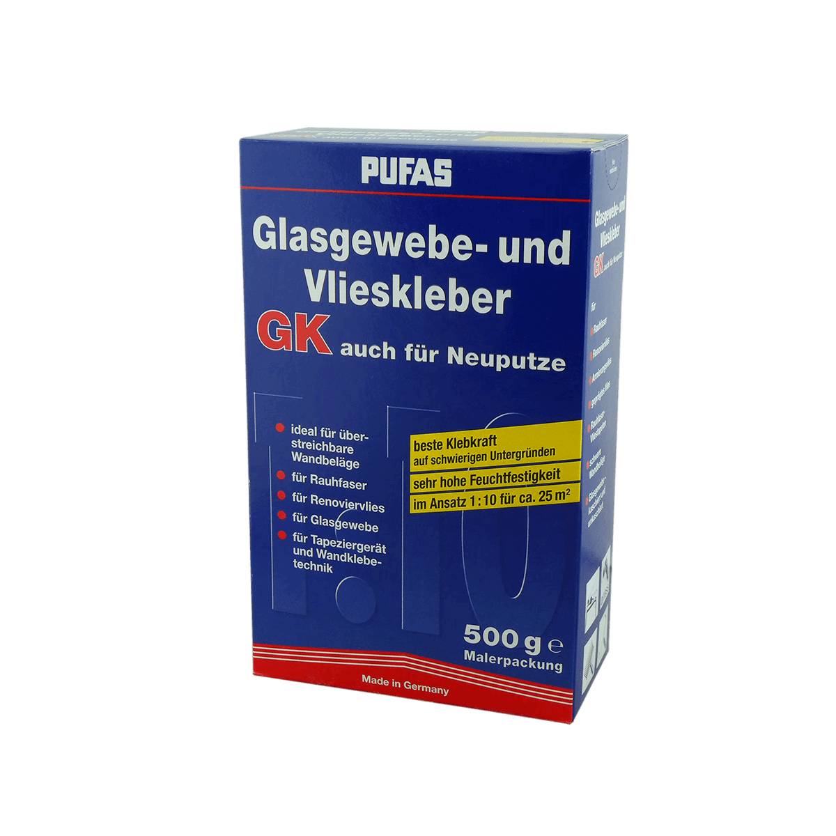 PUFAS Glasgewebe- und Vlieskleber GK Kleister 0,5 kg