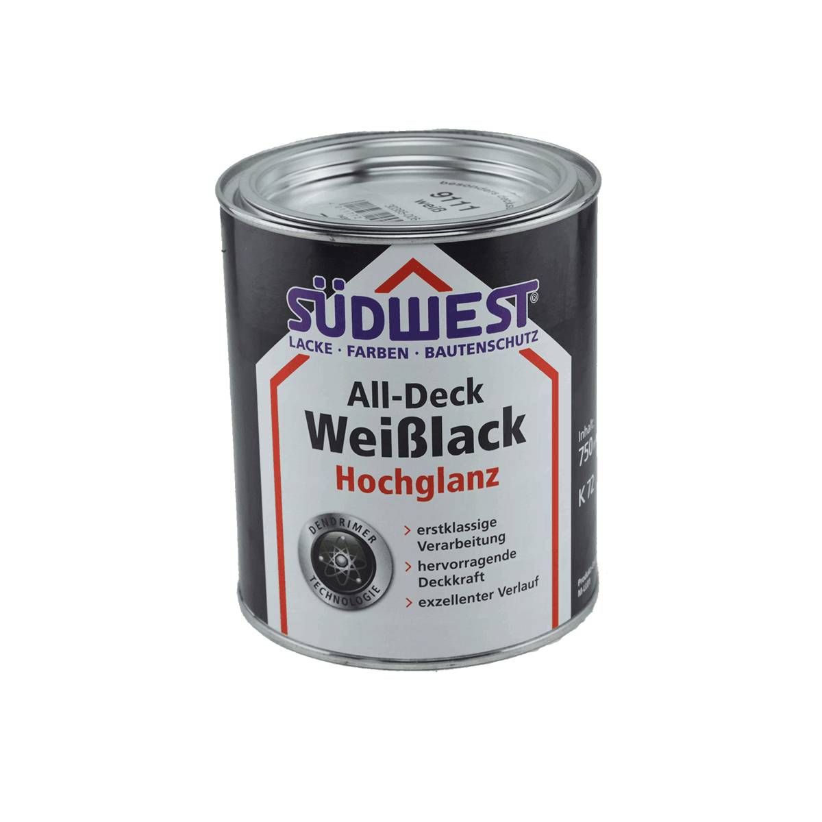 SÜDWEST All-Deck Weißlack Hochglanz 0,75 Liter