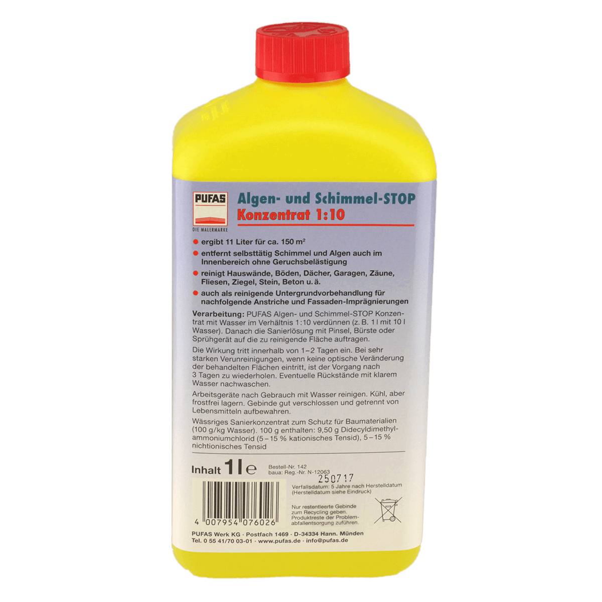 PUFAS Algen- und Schimmel-STOP Konzentrat