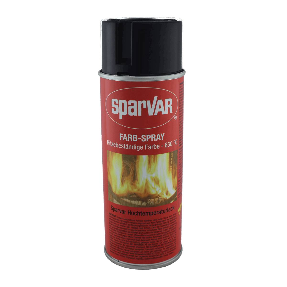 Sparvar Lackspray Hochtemperaturlackspray Schwarz