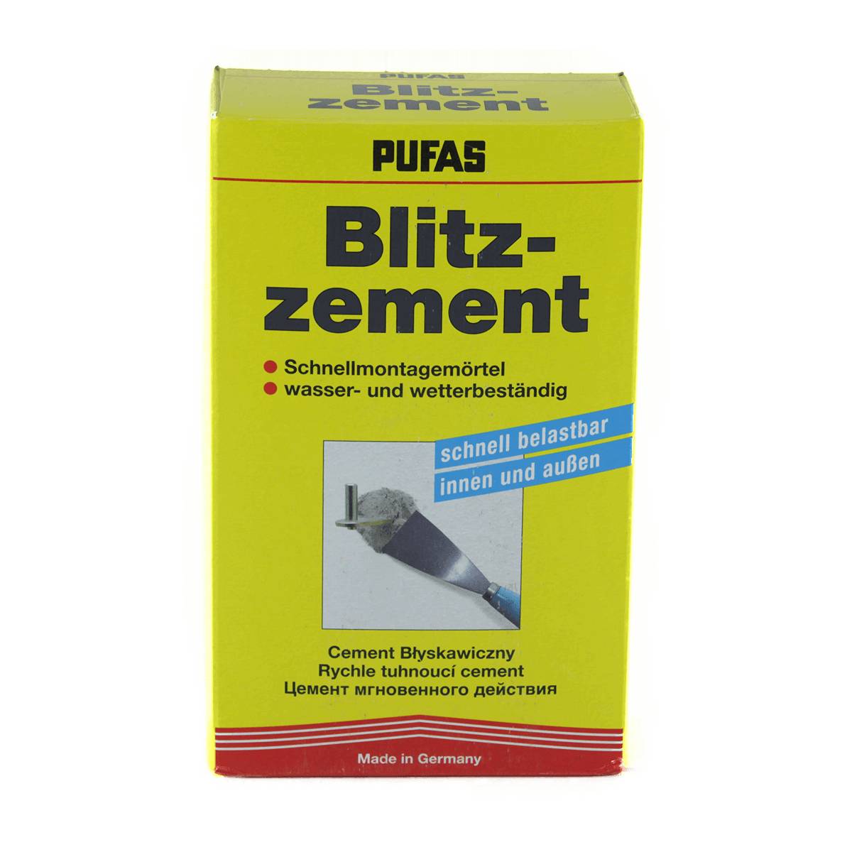 PUFAS Blitzzement Schnellmontagemörtel