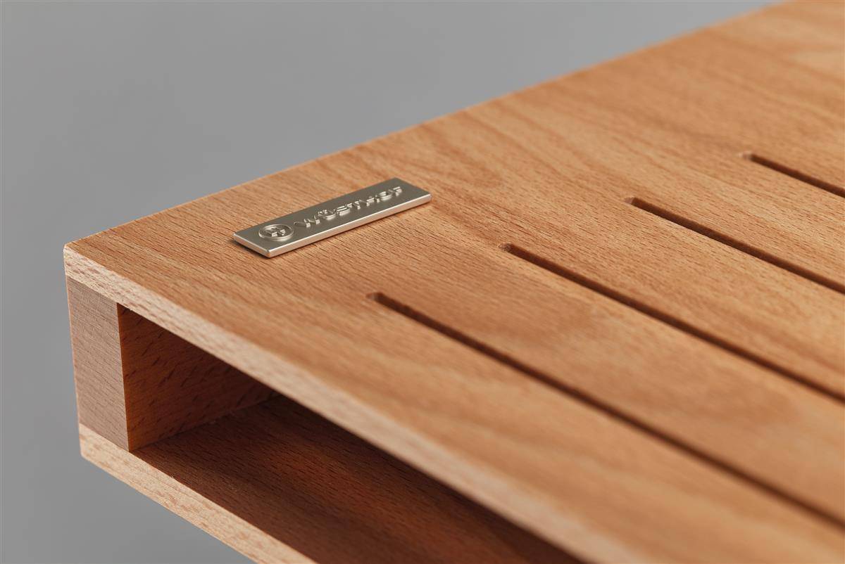 Wüsthof Schubladeneinsatz | 7 Steckplätze | Rotbuche