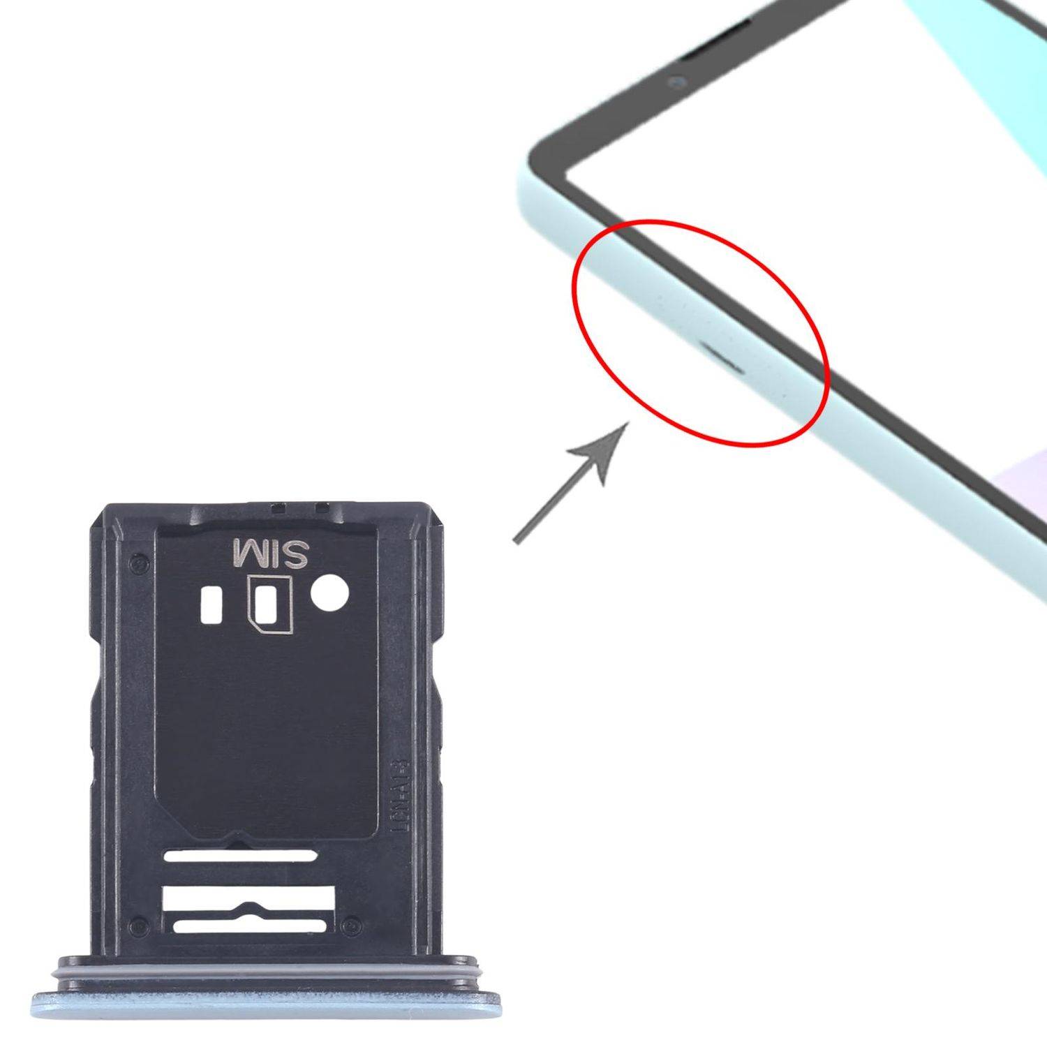 Für Sony Xperia 10 VI SIM + Micro SD Kartenhalter Card Tray Ersatzteil Blau