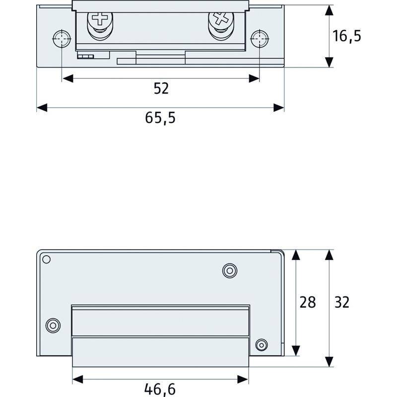 ABUS MT90 Mechanischer Türöffner, Mechanischer Türöffner | Mechanische Entriegelung: Ja | Verstellbare Falle: Ja | DIN-