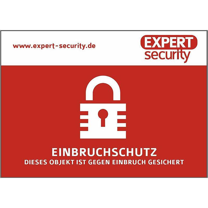 Aufkleber 74x105mm - Aufkleber "Einbruchschutz", Aufkleber, Zubehörartikel | Einsatzgebiet:Außenbereich, Warenlager, La