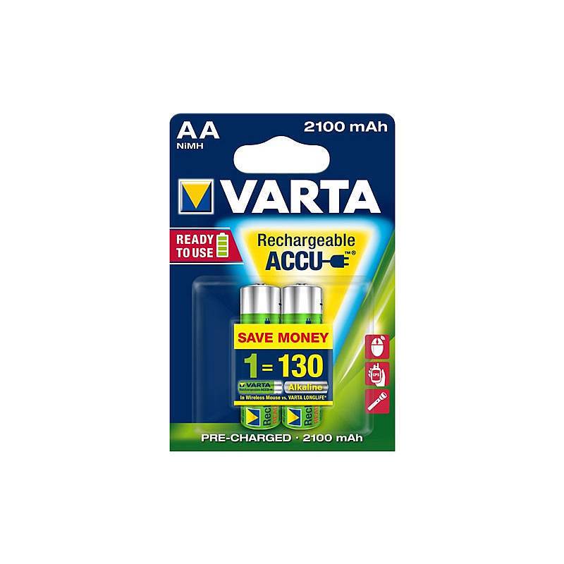 VARTA wiederaufladbare AA-Batterien Verpackung mit Aufschrift 
