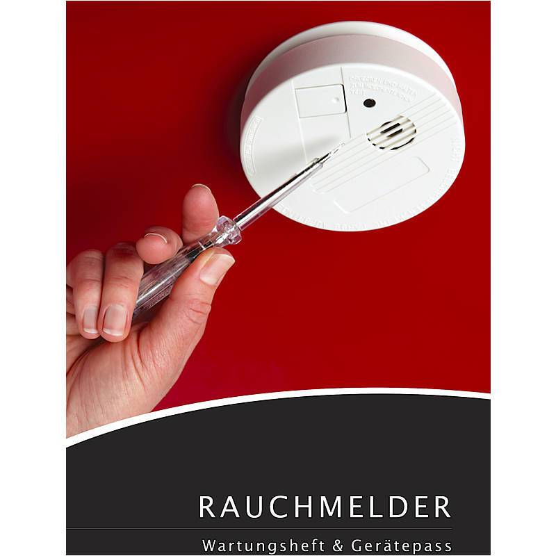 Rauchmelder Gerätepass und Wartungsheft (13Jahre), Zubehörartikel, Gerätepass, Wartungsheft | Farbe: Rot